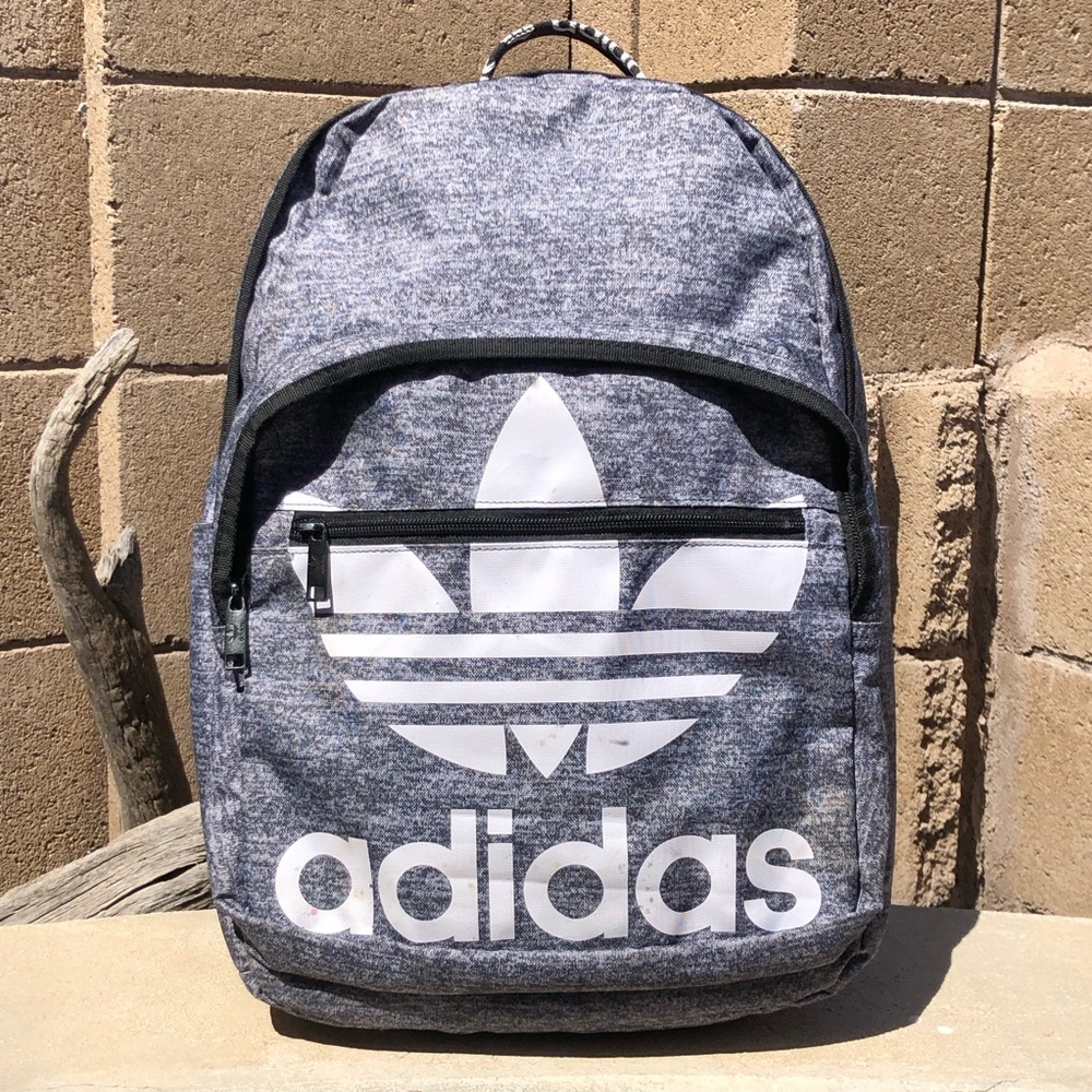 Adidas Retro Large Trefoil Logo Backpack 🕶️